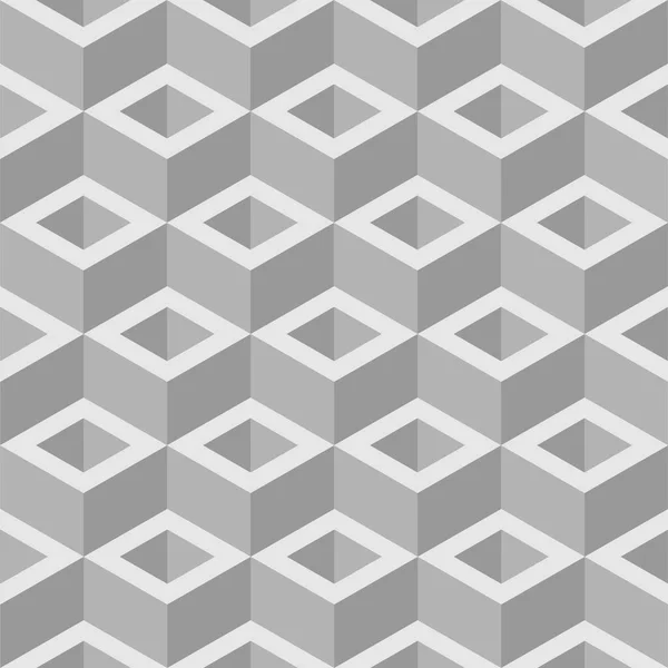 抽象的なボックス 3 d のシームレスなパターン背景ベクトル — ストックベクタ