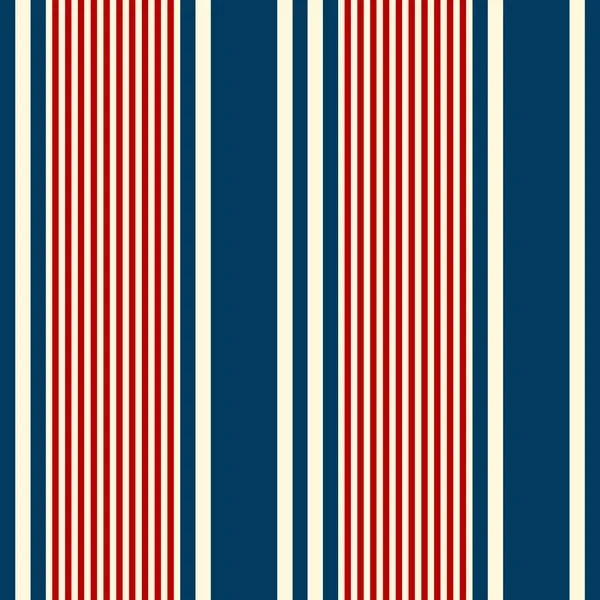 Retro usa Color fashion style seamless stripes pattern. Abstract vector background — Stock Vector