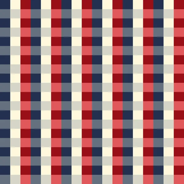 Geruite pastel stof naadloze patroon. USA kleur plaid — Stockvector