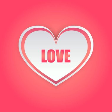 Tebrik kartı Sevgililer günün kutlu olsun. Yazı yürekleri 