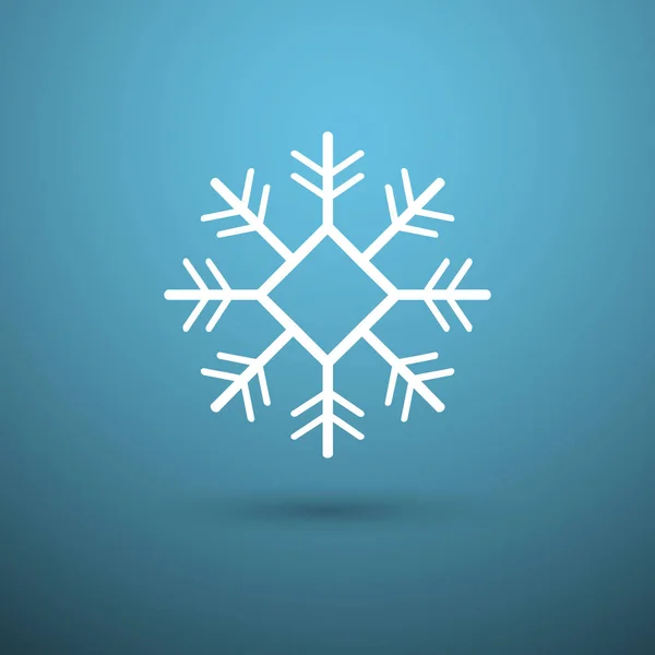 Sneeuwvlok pictogram symbool — Stockvector