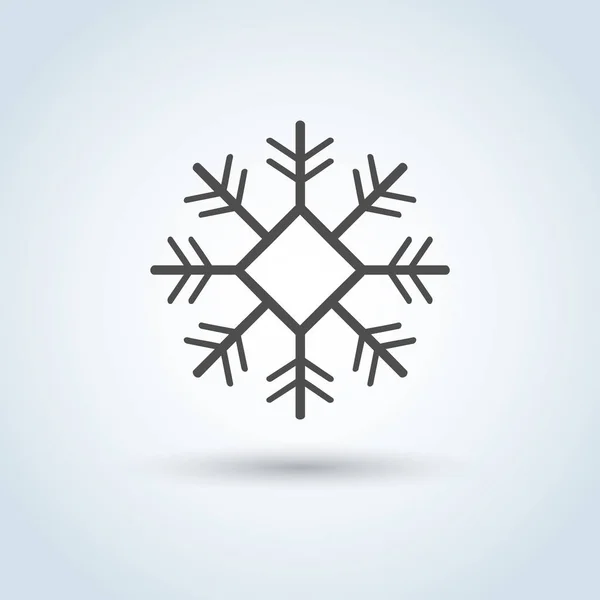 Snöflinga ikon symbol — Stock vektor