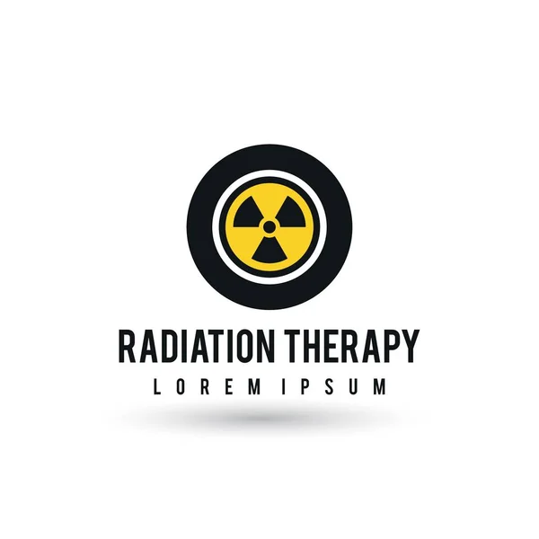 辐射治疗医疗标志 — 图库矢量图片