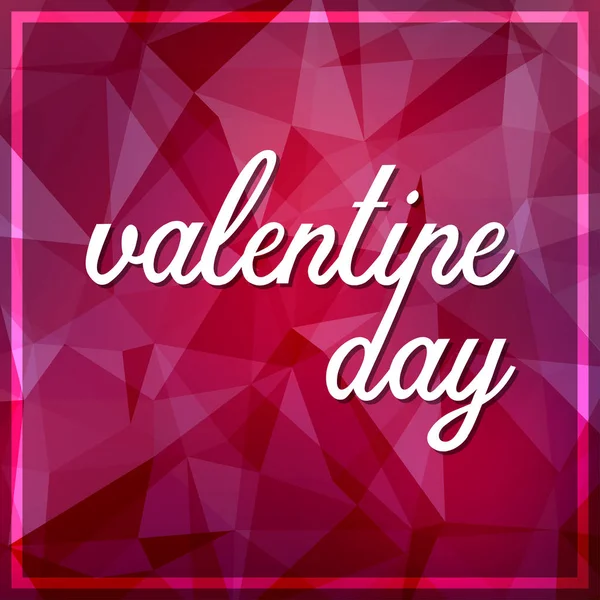 Romantikus Valentin-nap-üdvözlőlap — Stock Vector