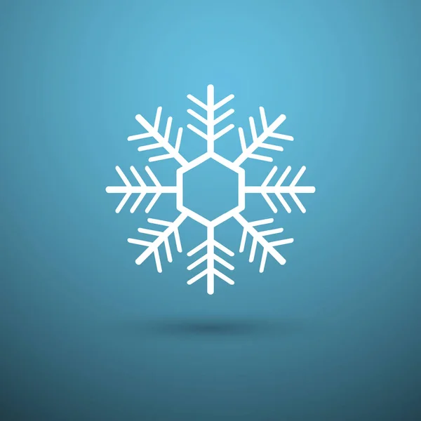 Sneeuwvlok pictogram symbool — Stockvector