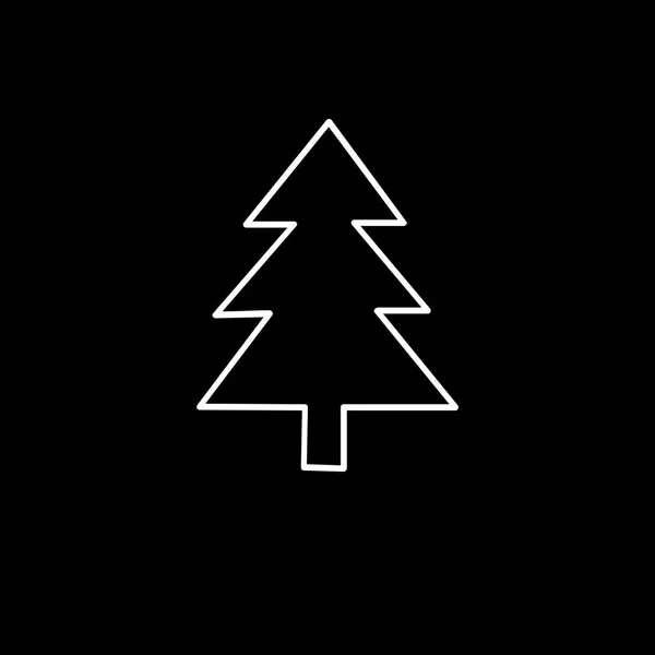Ícone de árvore de Natal — Vetor de Stock