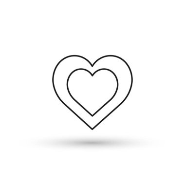 Kalp simgesi. Aşk sembolü.