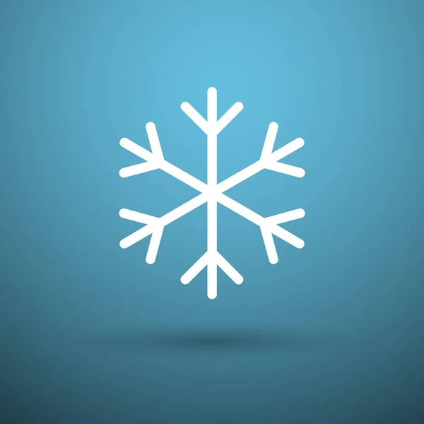 Snöflinga ikon symbol — Stock vektor