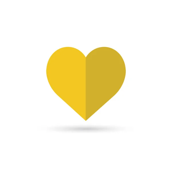 Hart pictogram. Symbool van de liefde. — Stockvector