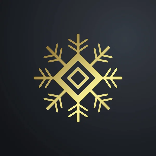 Copo de nieve icono símbolo — Vector de stock