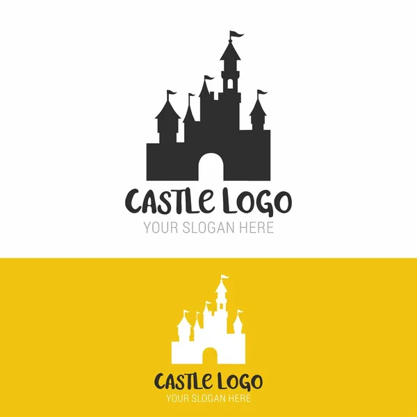 Logotipo abstracto castillo — Vector de stock