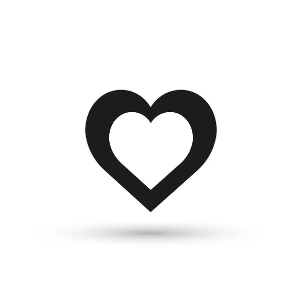 Herzsymbol. Liebessymbol. — Stockvektor