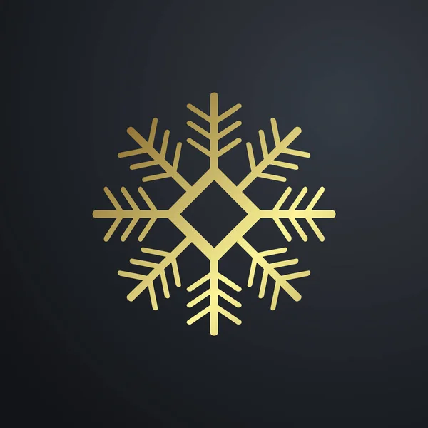 Ikona symbol płatka śniegu — Wektor stockowy