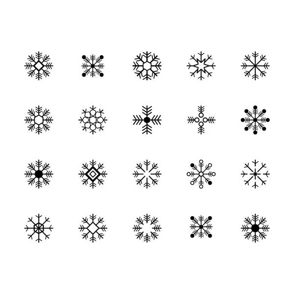 Copo de nieve icono símbolo — Archivo Imágenes Vectoriales