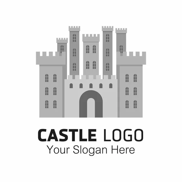 Logotipo abstrato do castelo — Vetor de Stock
