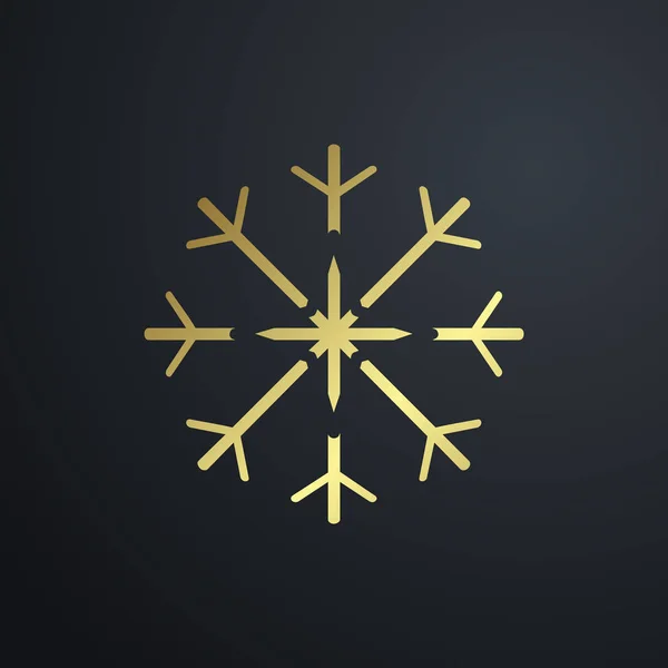 Snöflinga ikon symbol — Stock vektor