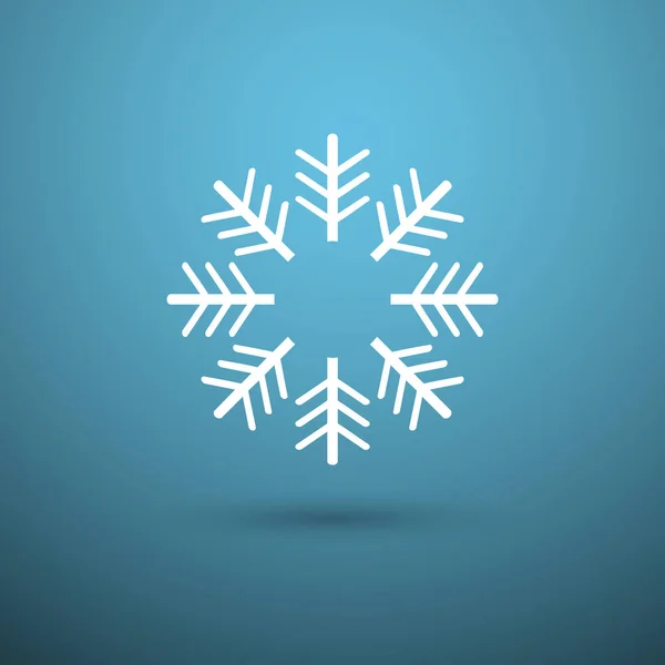 Sneeuwvlok pictogram symbool — Stockvector