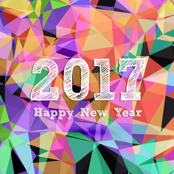 Feliz ano novo 2017 — Vetor de Stock
