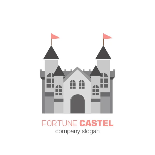 Abstrakt slottet logotyp — Stock vektor