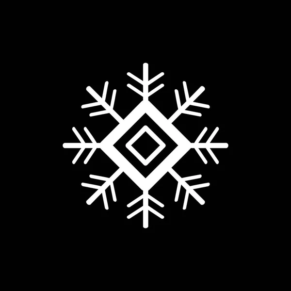 Copo de nieve icono símbolo — Archivo Imágenes Vectoriales