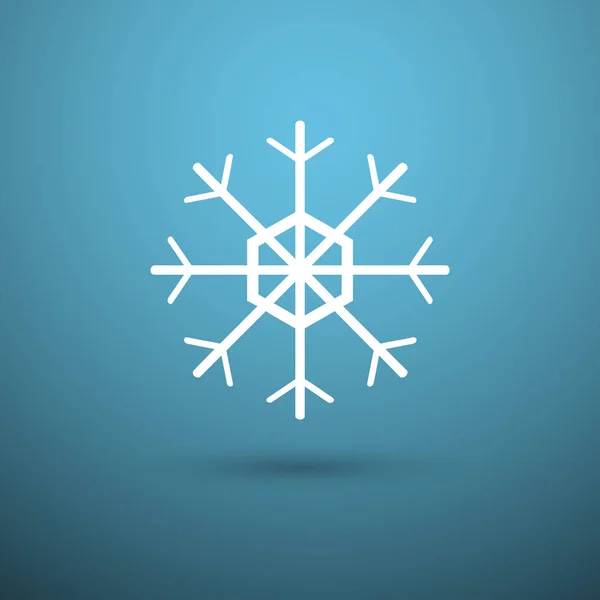 Sneeuwvlok pictogram illustratie — Stockvector
