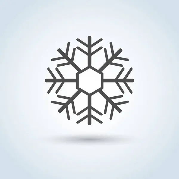 Símbolo ícone floco de neve — Vetor de Stock