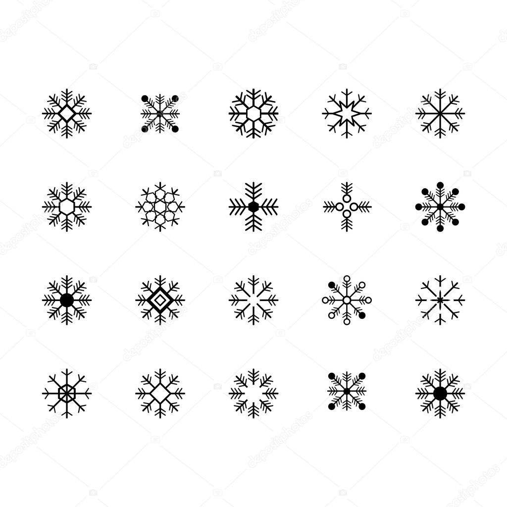 snowflake icon  symbol