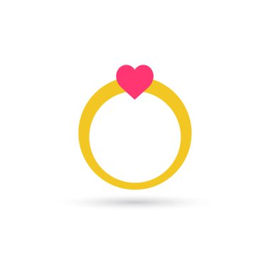 Kalp yüzük simgesi