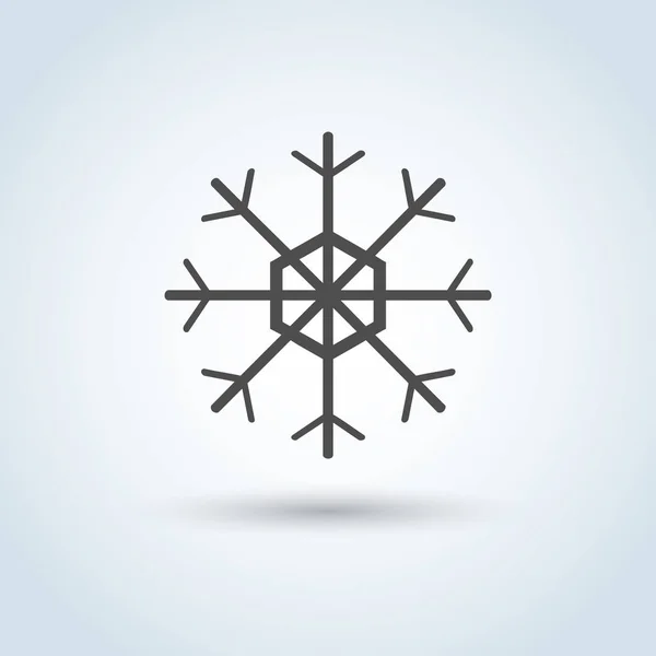 Sneeuwvlok pictogram symbool — Stockvector