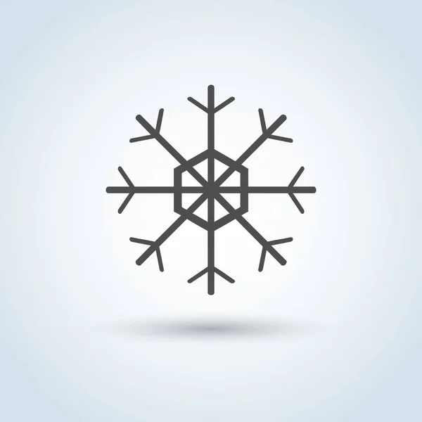 Symbole icône flocon de neige — Image vectorielle