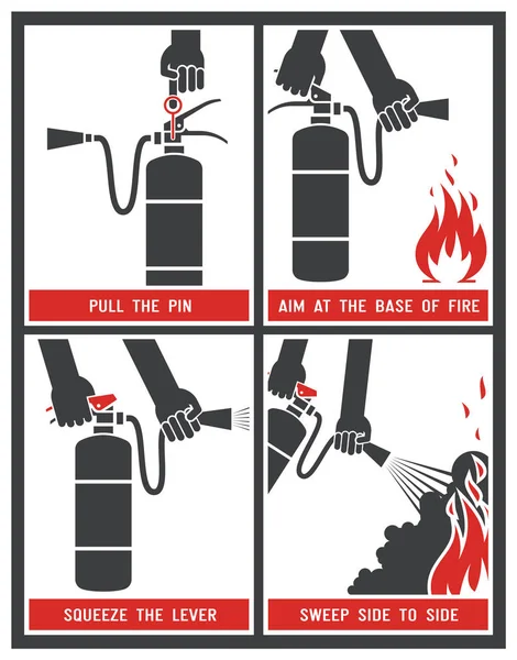 Etiqueta del extintor — Archivo Imágenes Vectoriales