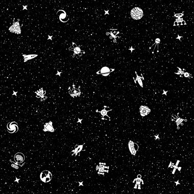 Space pattern.  clipart