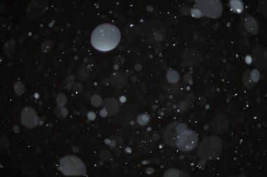 Kış kar yağışı doku