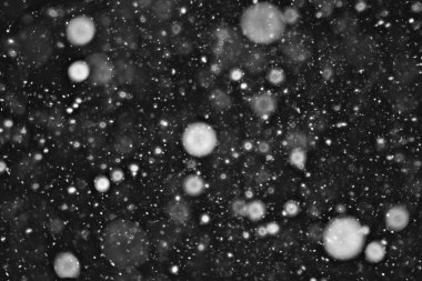 Kış kar yağışı doku