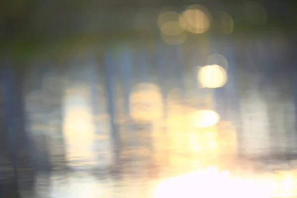 Light golden reflections bokeh — Stock Photo, Image