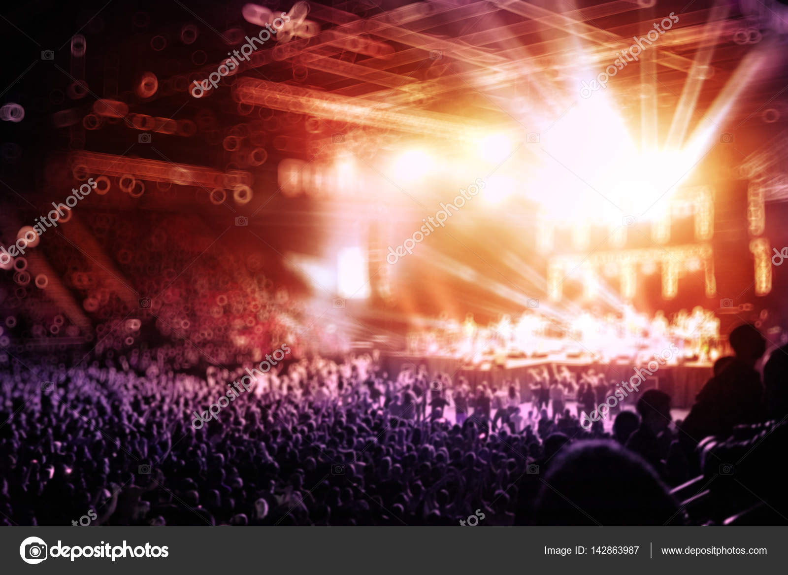 Rave Crowd Background