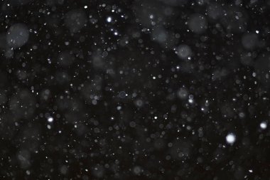 Kış kar yağışı doku