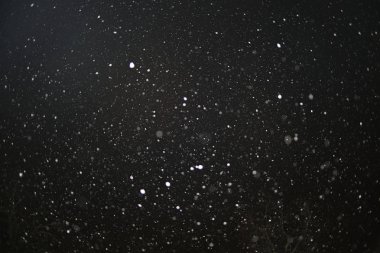 Kış kar yağışı doku