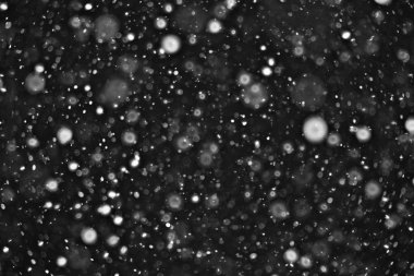 Kış kar yağışı doku