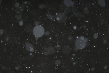 Kış kar yağışı doku