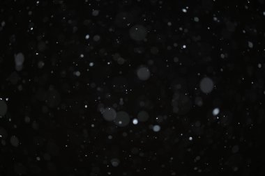 Kış kar yağışı doku