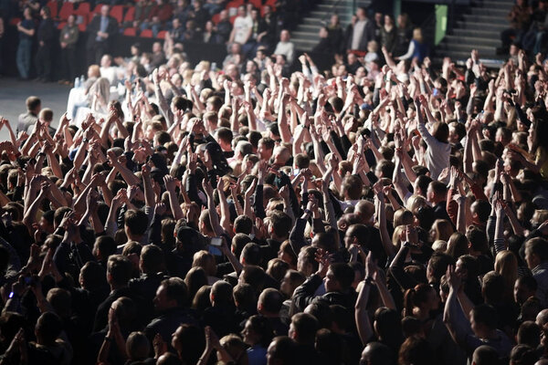 crowd at a rock concert