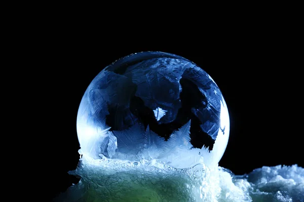 Текстурные кристаллы льда — стоковое фото