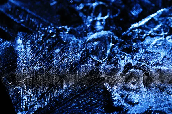 Текстурные кристаллы льда — стоковое фото