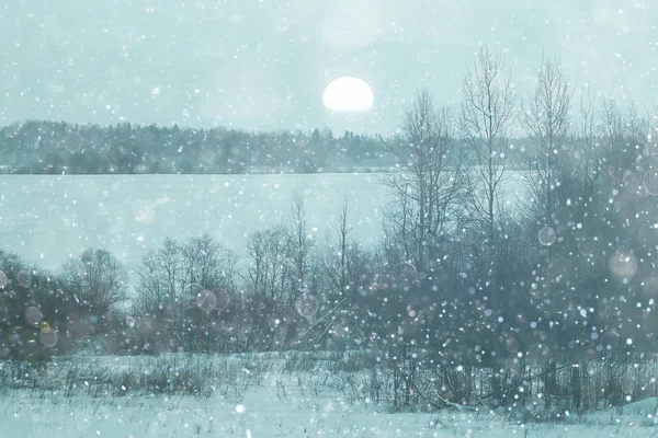 Inverno nevado paisagem — Fotografia de Stock