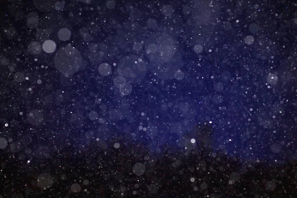 Zimní noční krajina — Stock fotografie
