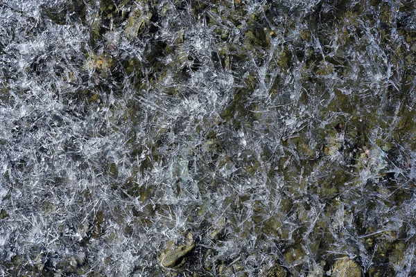 Зимняя текстура льда — стоковое фото