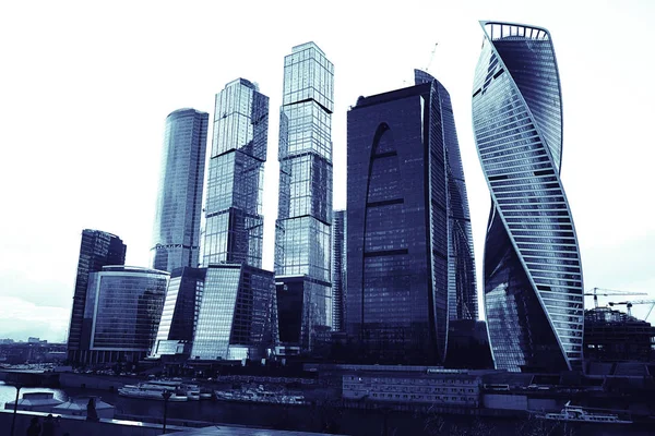 Modern skyscrapers district — Stock Photo, Image