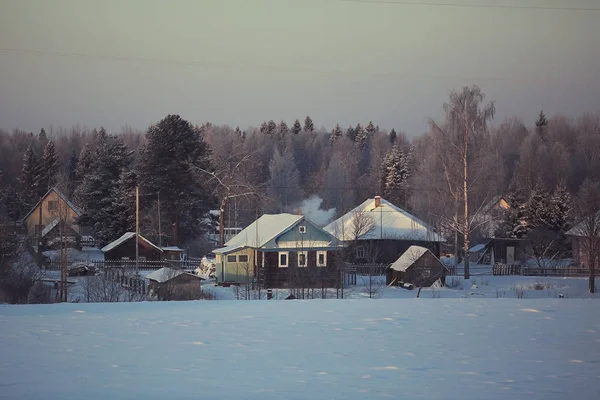 Paesaggio invernale in Russia — Foto Stock