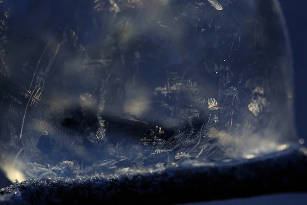 透明な氷のテクスチャ — ストック写真